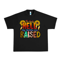 Black The Only Hell My Momma Ever Urban Heavy Tee - CowhideDigitalArt