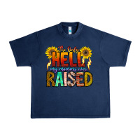 Navy The Only Hell My Momma Ever Urban Heavy Tee - CowhideDigitalArt