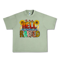 Oil Green The Only Hell My Momma Ever Urban Heavy Tee - CowhideDigitalArt