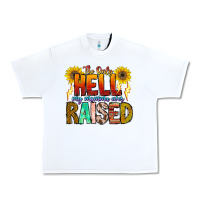 White The Only Hell My Momma Ever Urban Heavy Tee - CowhideDigitalArt