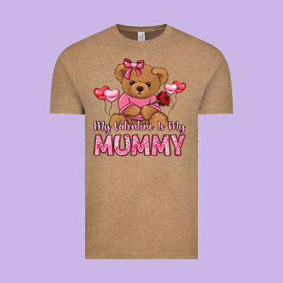 My Valentine Is My Mummy Vintage Tee Designed By Lillyallendesigns