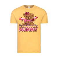 Vintage Mustard my valentine is my mummy Vintage Tee - LillyAllenDesigns