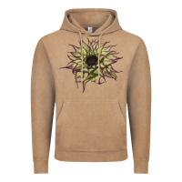 Vintage Coffee sun   fill purple sunflower Vintage Hoodie - LillyAllenDesigns