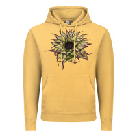Vintage Mustard sun   fill purple sunflower Vintage Hoodie - LillyAllenDesigns