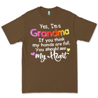 Cacao grandma t  shirt yes i'm grandma if you think my hands are full t  shi Premium Tee - linhVisuals