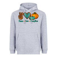 Heather Grey peace love pumpkins Heavyweight Hoodie - Jasminsmagicworld