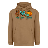 Toasted Coconut peace love pumpkins Heavyweight Hoodie - Jasminsmagicworld