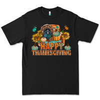 Black happy thanksgiving with truck bbs Premium Tee - BundleAndBundleShop