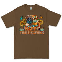 Cacao happy thanksgiving with truck bbs Premium Tee - BundleAndBundleShop