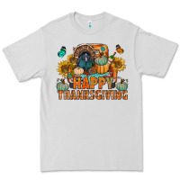 Dove Grey happy thanksgiving with truck bbs Premium Tee - BundleAndBundleShop