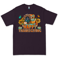 Plum happy thanksgiving with truck bbs Premium Tee - BundleAndBundleShop