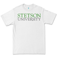 White Stetson University Premium Tee - linhVisuals