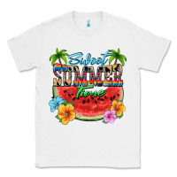 White Sweet summer time Classic Tee - FaDigitalArtStudio