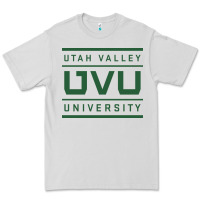 Dove Grey Utah Valley University Premium Tee - linhVisuals