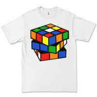 White rubik cube Premium Tee - linhVisuals