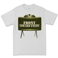 Dove Grey front toward enemy distressed claymore mine military Premium Tee - linhVisuals