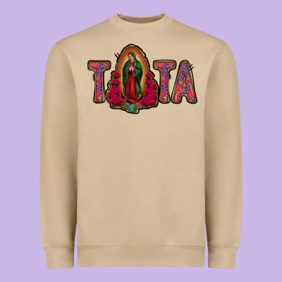 Tata Lady Of Guadalupe Heavyweight Sweatshirt Designed By Jasminsmagicworld