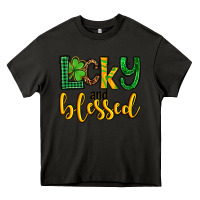 Asphalt St. Patrick's Lucky and blessed Heavy Core Tee - OliviaCreatesArt