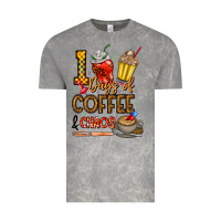 Cloud Rock 100. Days Of Coffee  Chaos Vintage Tee - CowhideDigitalArt