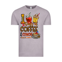 Vintage Zinc 100. Days Of Coffee  Chaos Vintage Tee - CowhideDigitalArt