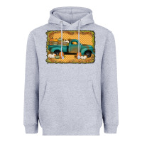 Heather Grey pumpkin farm truck Heavyweight Hoodie - Jasminsmagicworld