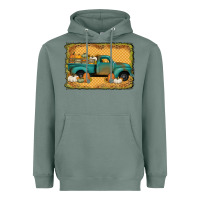 Sage pumpkin farm truck Heavyweight Hoodie - Jasminsmagicworld