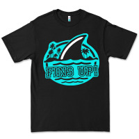 Black fins up ocean Premium Tee - linhVisuals