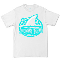 White fins up ocean Premium Tee - linhVisuals