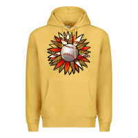 Antique Gold Baseball Sunflower Premium Hoodie - Jasminsmagicworld