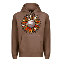 Chestnut Baseball Sunflower Premium Hoodie - Jasminsmagicworld