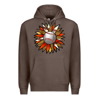 Coffee Baseball Sunflower Premium Hoodie - Jasminsmagicworld