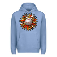 Colony Blue Baseball Sunflower Premium Hoodie - Jasminsmagicworld