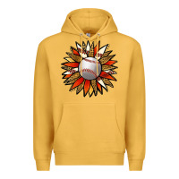 Mustard Baseball Sunflower Premium Hoodie - Jasminsmagicworld