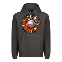 Smoke Baseball Sunflower Premium Hoodie - Jasminsmagicworld