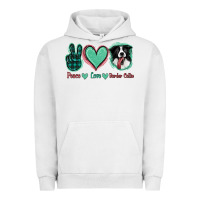 Pigment Lunar Rock Peace Love Border Collie Urban Hoodie - Jasminsmagicworld