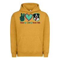 Pigment Peanut Butter Peace Love Border Collie Urban Hoodie - Jasminsmagicworld