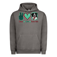 Pigment Tornado Peace Love Border Collie Urban Hoodie - Jasminsmagicworld
