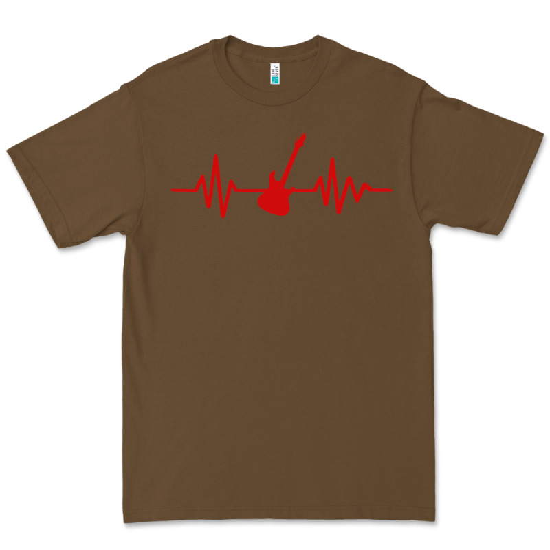 Heartbeat Electric Guitar Premium Tee by linhVisuals | Teevron