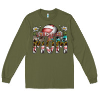 Army Green volleyball mom Long Sleeve Tee - SublimationCraftShop