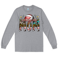 Heather Grey volleyball mom Long Sleeve Tee - SublimationCraftShop