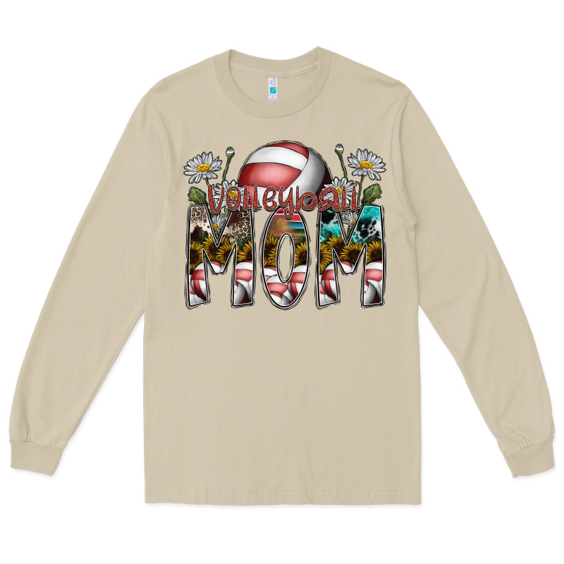 Volleyball Mom Long Sleeve Tee by SublimationCraftShop | Teevron