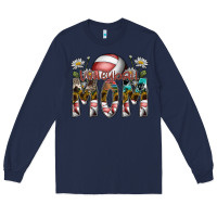 Navy volleyball mom Long Sleeve Tee - SublimationCraftShop