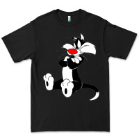 Black sylvester cat Premium Tee - linhVisuals