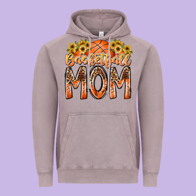 Basketball Mom Vintage Hoodie Designed By Racoondesign