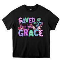Black Easter Day Saved by his grace Heavy Core Tee - OliviaCreatesArt