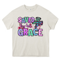 Cream Easter Day Saved by his grace Heavy Core Tee - OliviaCreatesArt