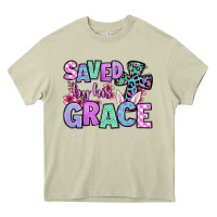 Mossy Easter Day Saved by his grace Heavy Core Tee - OliviaCreatesArt