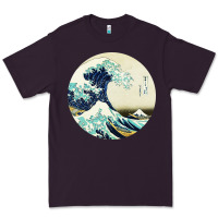 Plum great wave Premium Tee - linhVisuals