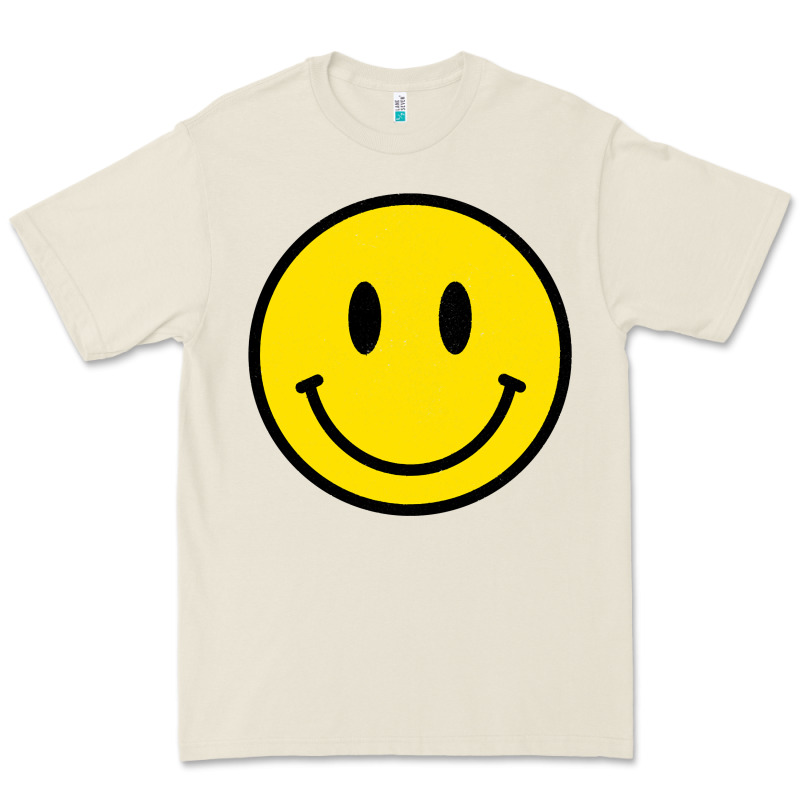 Vintage Retro Happy Smiley Face 80's 90's Aesthetic Sweatshirt Premium Tee by linhVisuals | Teevron