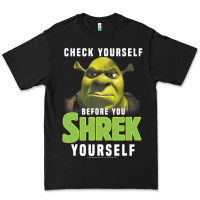 Black sh.rek check yourself before you sh.rek yourself t shirt Premium Tee - linhVisuals